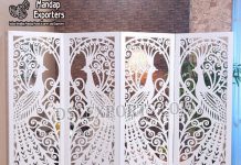 Latest Peacock Style Laser Cut Wedding Panels Latest Peacock Style Laser Cut Wedding Panels