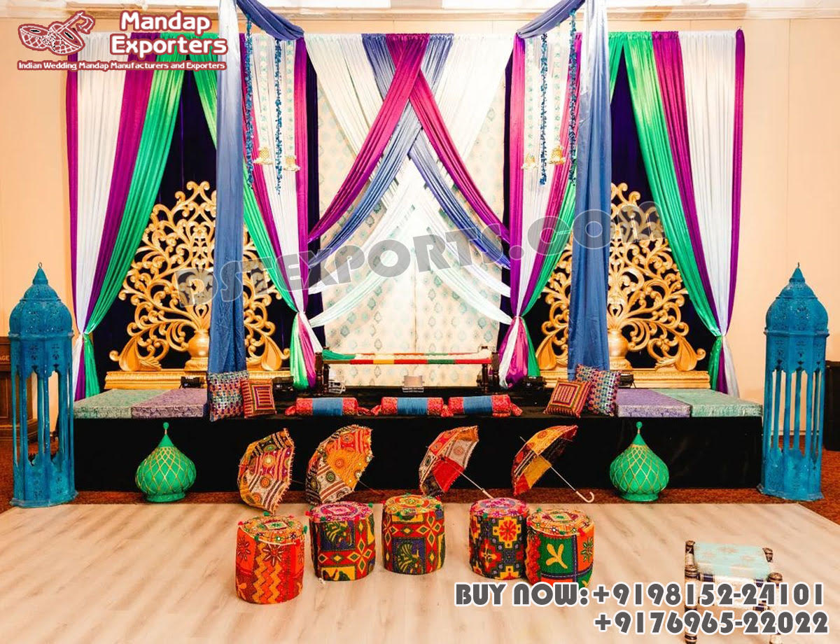 Muslim Walima Heena Ceremony Stage Decoration