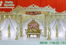 Ravishing Round Wooden Vidhi Mandap for London Weddings Ravishing Round Wooden Vidhi Mandap for London Weddings