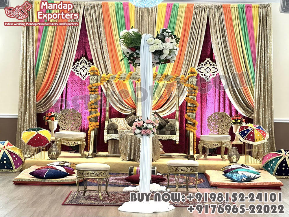 Beautiful Muslim Wedding Nikah Ceremony Stage Decoration