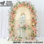 Gorgeous Banquet Hall Entry Decor Booth With FRP Vinayaka