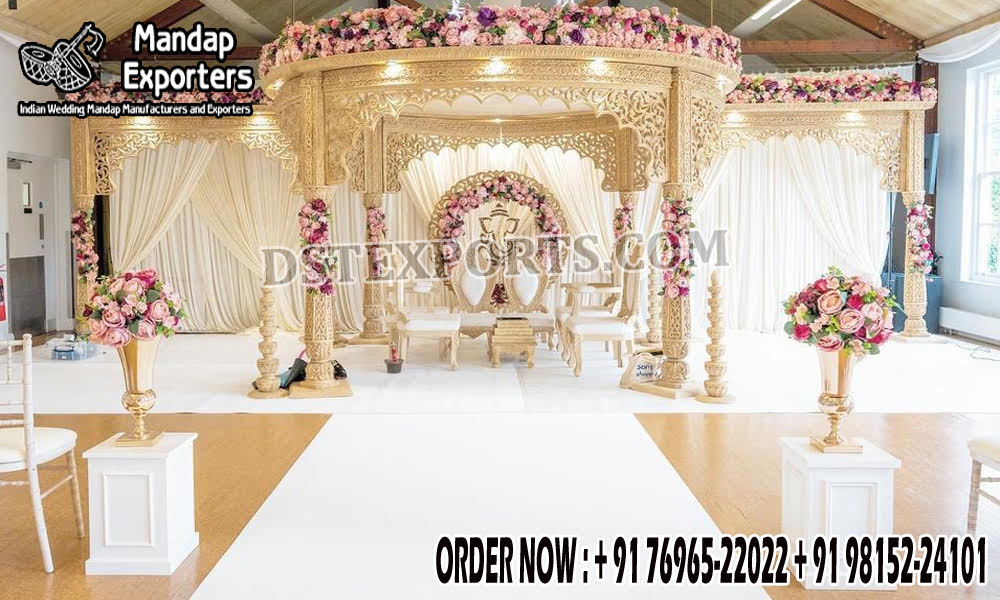 Inspirational Wedding Round Shape Mastani Mandap