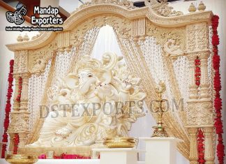 Maharani Wedding Entrance Table Ganesha Decor Maharani Wedding Entrance Table Ganesha Decor