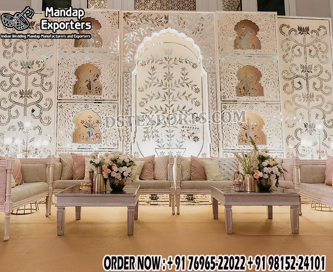 Mesmerizing English Wedding Stage Mirror Frames