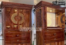 Modern Design Teak Wood Temple for Office Modern Design Teak Wood Temple for Office