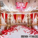 Mughal Theme Wedding Stage Walkway Pillars