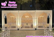 Outdoor Wedding Stage Laser Cut Backdrop Frames Outdoor Wedding Stage Laser Cut Backdrop Frames