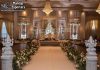 Rajwada Theme White Stage Setup For Hindu Weddings Rajwada Theme White Stage Setup For Hindu Weddings