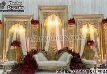 Ravishing Backdrop Frames for Muslim Walima Stage Ravishing Backdrop Frames for Muslim Walima Stage