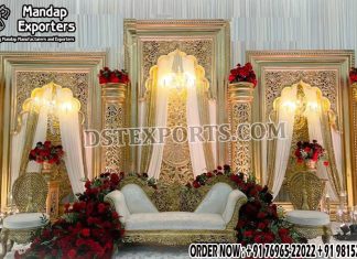 Ravishing Backdrop Frames for Muslim Walima Stage Ravishing Backdrop Frames for Muslim Walima Stage