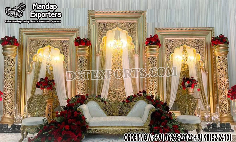 Ravishing Backdrop Frames for Muslim Walima Stage