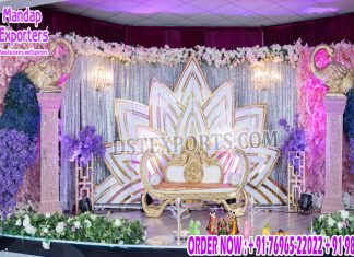 Royal and Luxury Party Lotus Pattern Backdrop Royal and Luxury Party Lotus Pattern Backdrop
