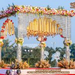 Stylish Mirror Mandap For Outdoor Weddings
