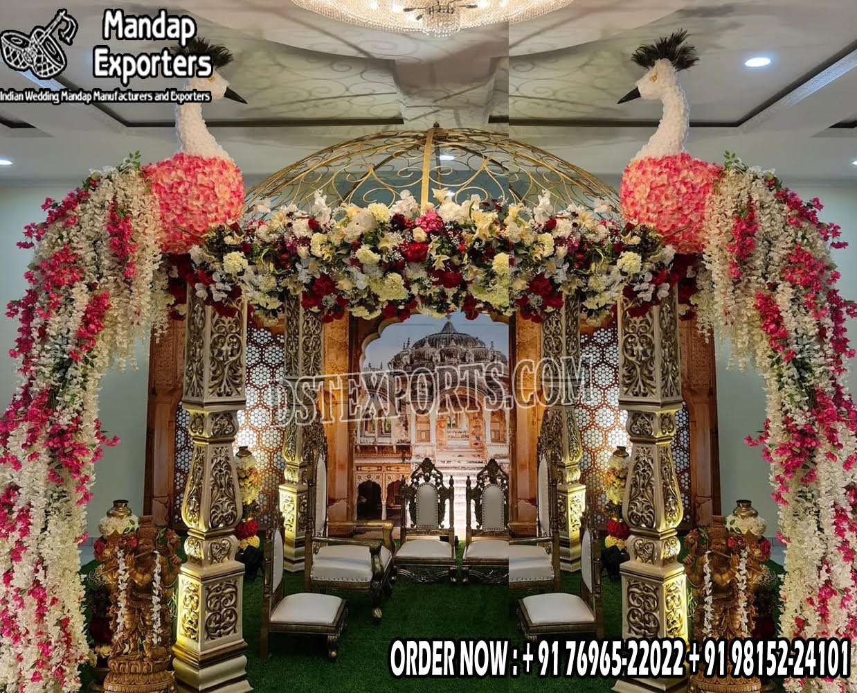 Designer Metal Dome Mandap For Traditional Weddings