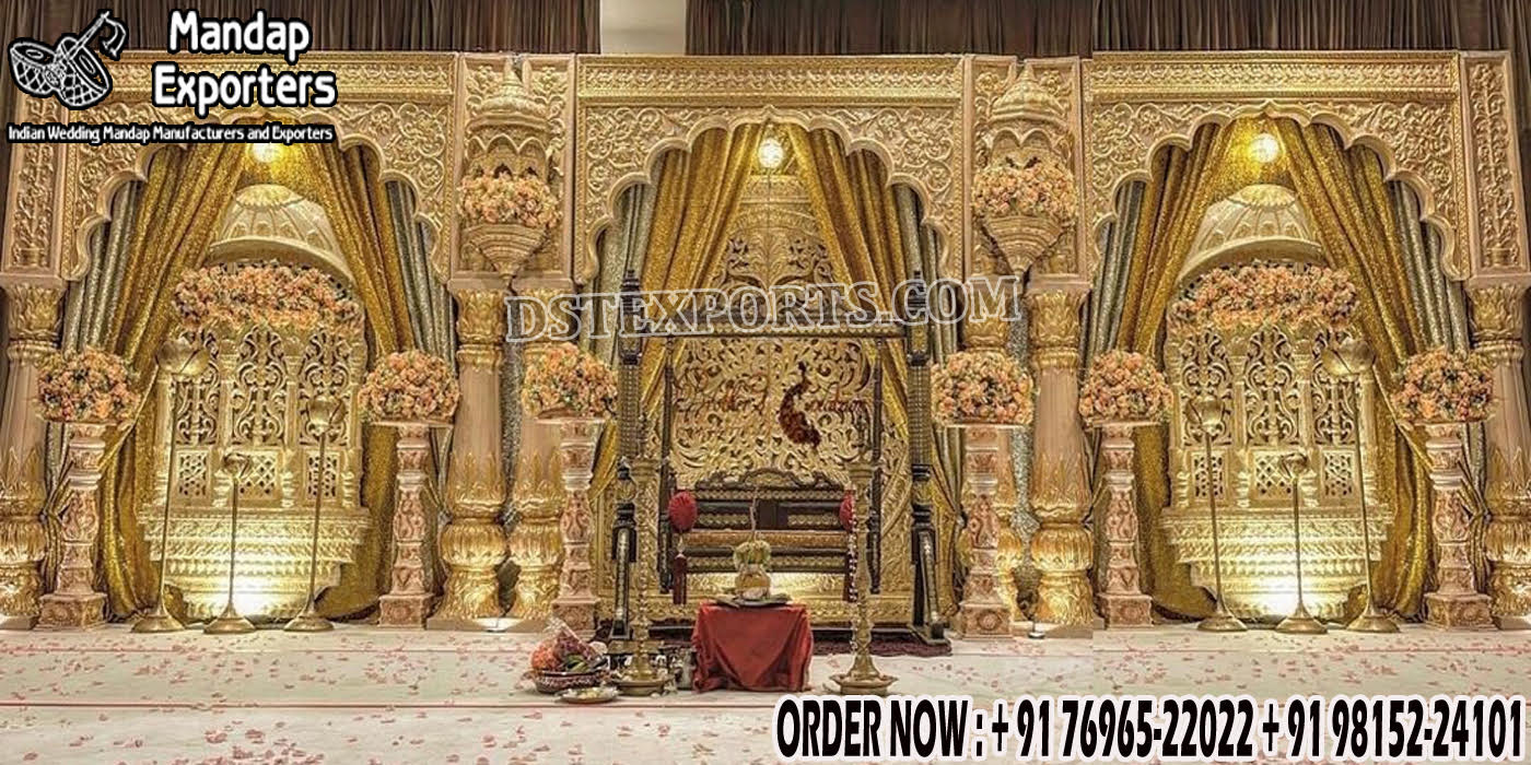 Grand Mughal Theme Wedding Jharokha Stage 