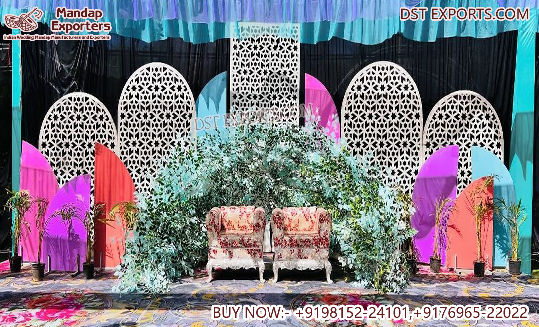 Elegant Design Laser Cut Metal Arch Decor