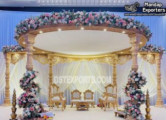 Lavish Design Wooden Look Fiber Wedding Mandap Wedding, mandap, Wedding mandap, Indian wedding mandap, mandap for sale, trending wedding mandap, Bollywood mandap, Jodha Akbar wedding mandap, double pole wedding mandap, triple wedding mandap, mandap prices, Jali carved mandap, affordable wedding mandap, Asian wedding mandap, trending elephant mandap, butterfly wedding mandap, Delizio wedding mandap, royal wedding mandap, golden carved wedding mandap, outdoor wedding mandap, indoor wedding mandap, crystal wedding mandap, mustaches wedding mandap, maharani wedding mandap, anmol wedding mandap, floral mandap, maharaja style wedding mandap, traditional mandap, simple mandap, Hindu wedding mandap, latest Indian style wedding mandap, modern wedding mandap, best mandap in 2023, most trending mandap in 2023, Shadi ka mandap, most beautiful mandap in 2023, elephant tusk wedding mandap, Rajasthani wedding mandap, south-Indian wedding mandap, round wedding mandap, square mandap, white mandap, Gujarati wedding mandap, Punjabi style wedding mandap, elephant faced carved wedding mandap, Muslim wedding mandap, romantic wedding mandap, wedding mandap décor ideas, wedding mandap backdrops, wedding mandap chairs, wedding mandap sofa set, metal wedding mandap, wooden wedding mandap, fiber wedding mandap, unique wedding mandap, mandap exporters, mandap manufacturer, Low budget wedding mandap, wedding mandap decorations, beach mandap, Vidhi wedding mandap, wedding mandap at cheap mandap, day wedding mandap, night wedding mandap, marigold wedding mandap, simple Hindu wedding mandap, red and white theme wedding mandap, dulhan ka mandap, easy wedding mandap, yellow mandap, cost of mandap