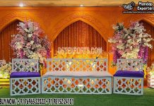 Moroccan Style Bride Seating Bench For Haldi Ceremony Moroccan Style Bride Seating Bench For Haldi Ceremony