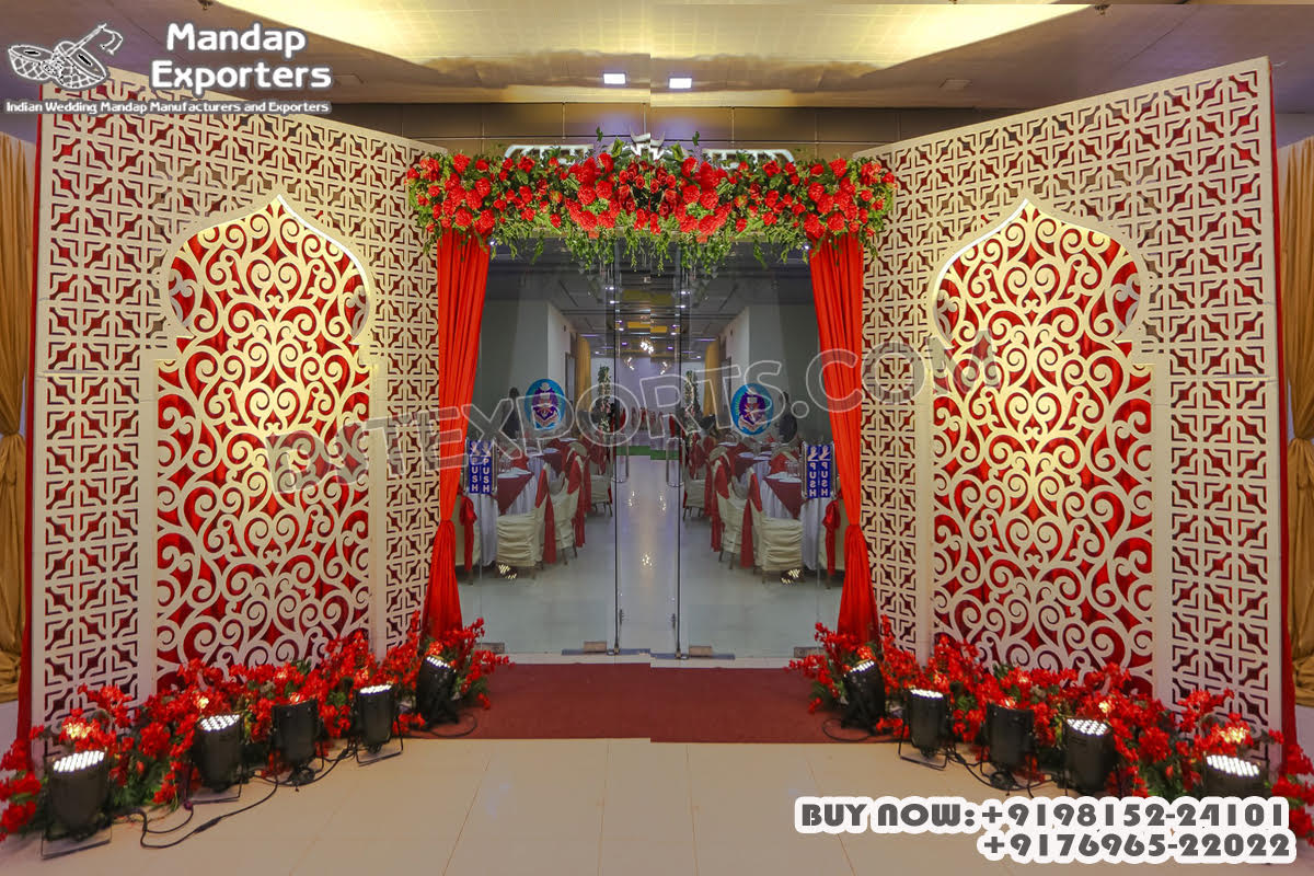New Design Laser Design Screens For Wedding Hall Entrance