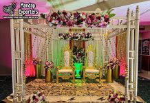 South Asian Wedding Sankheda Mandap Setup South Asian Wedding Sankheda Mandap Setup