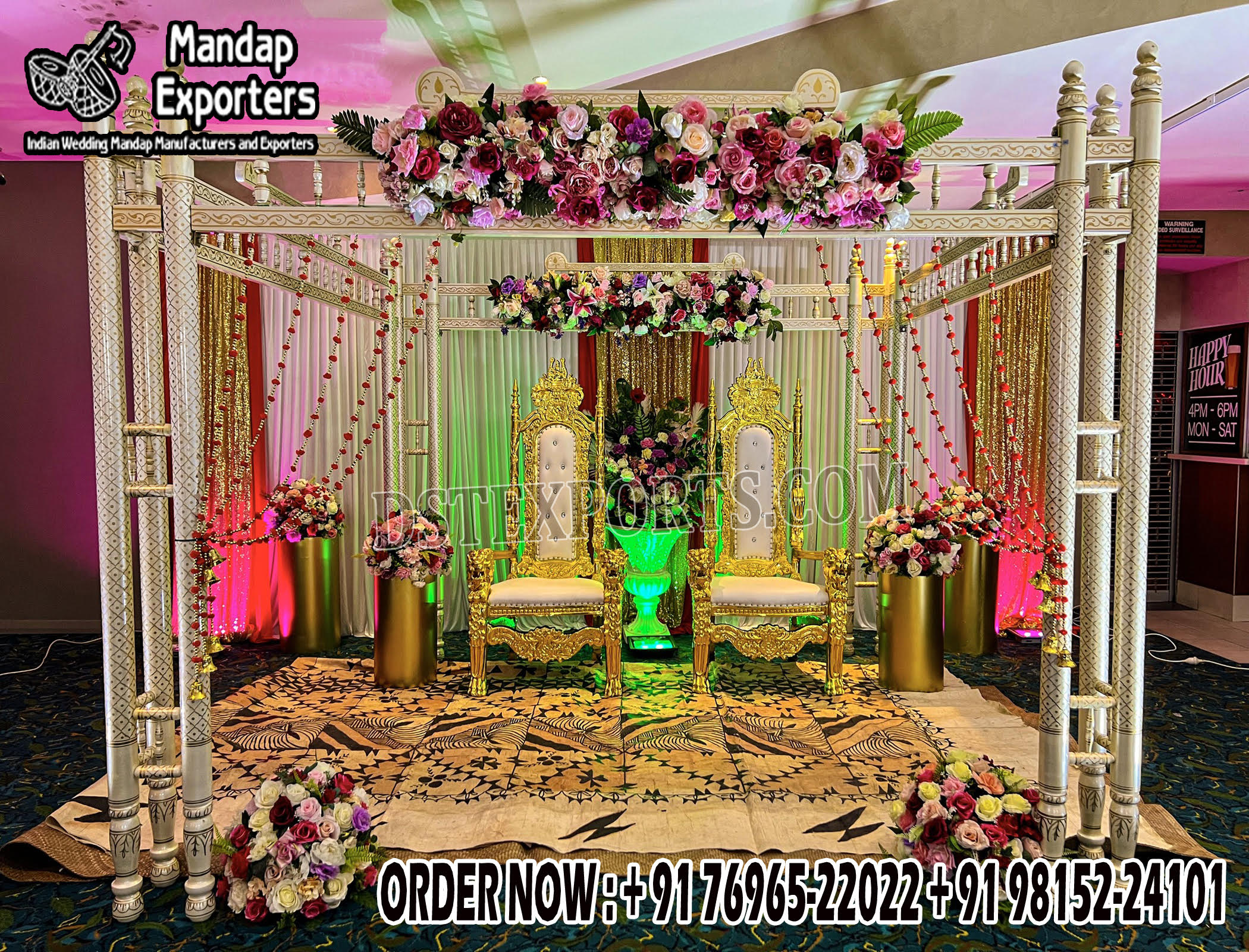 South Asian Wedding Sankheda Mandap Setup