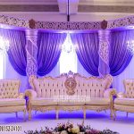 Stylish White Gold Sofa Set For Wedding Reception