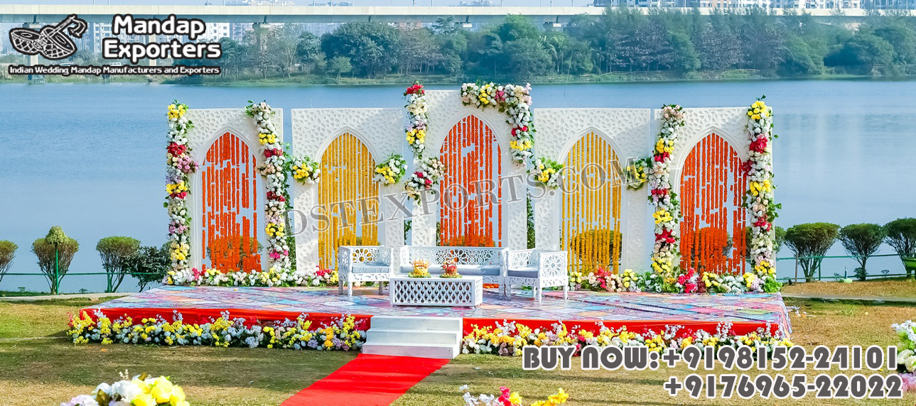 Unique Beach Side Easy Wedding Ceremony Stage Decor