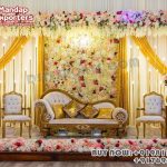 Classy Wedding Stage Decor Bride Groom Sofa Set