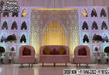 Enlightened Jharokha Design Back-Wall For Weddings Metal Frames, Fiber Frames