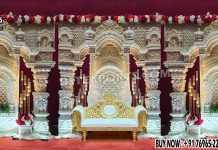 Kannada Wedding Traditional Decor Fiber Stage