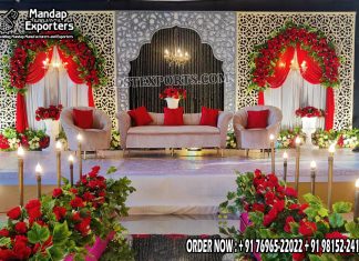 Pretty Metal Back-frames For Wedding Event Stage Metal Backdrops