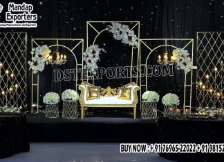 Stylish Metal Stands And Candle Walls For Stage These Arches and Candle Walls are made of metal with premium-quality deco-painted, and self-standing.