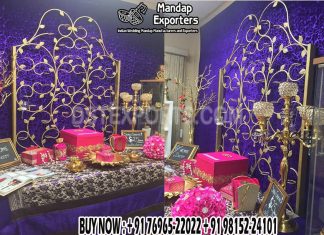Unique Design Metallic Candle Wall For Wedding Decor This Candle Wall is Made of High quality Metal And Painted with Deco-paints.