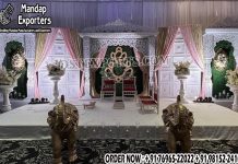 Luxurious White Theme Open Mandap For Weddings This Mandap is made of unbreakable fiberglass with high quality deco paints.