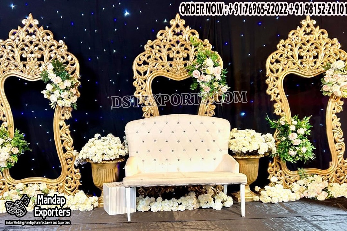 Wedding Mandaps Wedding Stages Wedding Furniture Horse Drawn Carriages Fiber Decoration Items Mehndi Sangeet and Haldi decor props
