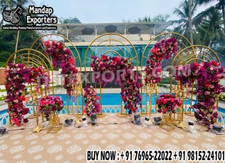 Outdoor Theme Poolside Decor Wedding Arches
