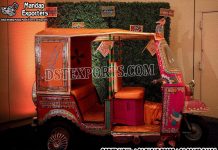 Rajasthani Wedding Photobooth Auto Rickshaw Wedding Mandaps Wedding Stages Wedding Furniture Horse Drawn Carriages Fiber Decoration Items Mehndi Sangeet and Haldi decor props
