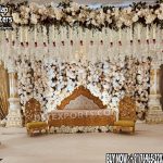 Beautiful Wedding Stage, Best Wedding Stage Decor, Bollywood stage, Bride- Groom Stage Setup, Bridal Seat Setup, C style Frame Stage, Devdas Wedding Sage, Door Frame Stage, Easiest Wedding Stage, Elephant Theme Stage, Fiber Pillar Stage, FRP Pillar Stage, Golden Stage, Hindu Wedding Stage, Indian Wedding Stage, White Stage, Canadian Stage