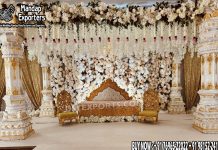 South Indian Stage Pillar for Half Saree Function Beautiful Wedding Stage, Best Wedding Stage Decor, Bollywood stage, Bride- Groom Stage Setup, Bridal Seat Setup, C style Frame Stage, Devdas Wedding Sage, Door Frame Stage, Easiest Wedding Stage, Elephant Theme Stage, Fiber Pillar Stage, FRP Pillar Stage, Golden Stage, Hindu Wedding Stage, Indian Wedding Stage, White Stage, Canadian Stage