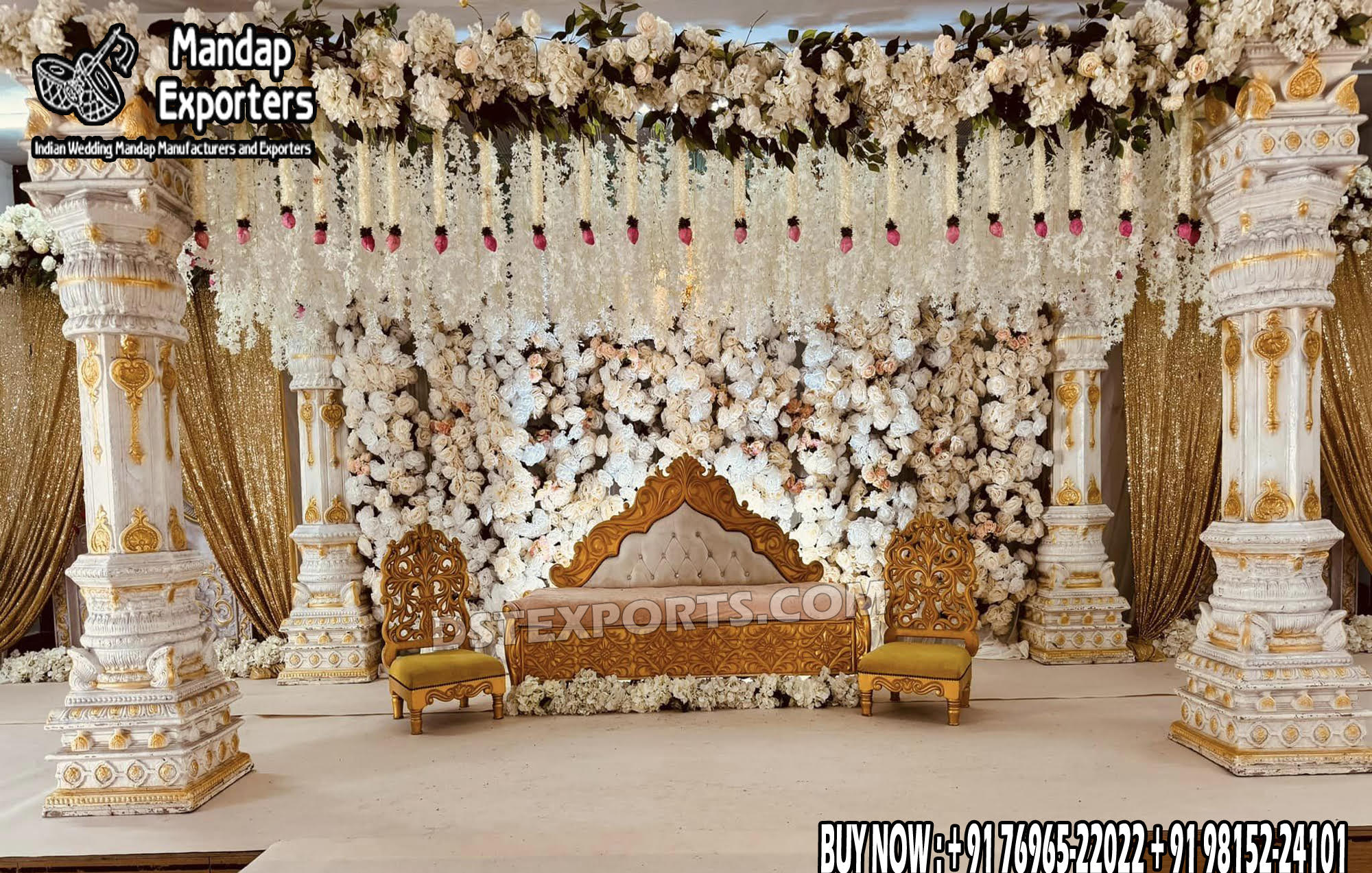 Beautiful Wedding Stage, Best Wedding Stage Decor, Bollywood stage, Bride- Groom Stage Setup, Bridal Seat Setup, C style Frame Stage, Devdas Wedding Sage, Door Frame Stage, Easiest Wedding Stage, Elephant Theme Stage, Fiber Pillar Stage, FRP Pillar Stage, Golden Stage, Hindu Wedding Stage, Indian Wedding Stage, White Stage, Canadian Stage