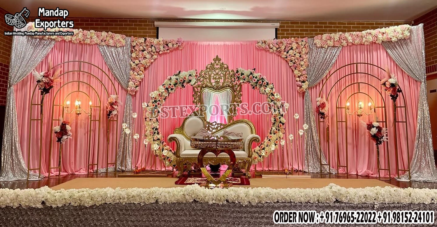 Wedding Mandaps Wedding Stages Wedding Furniture Horse Drawn Carriages Fiber Decoration Items Mehndi Sangeet and Haldi decor props