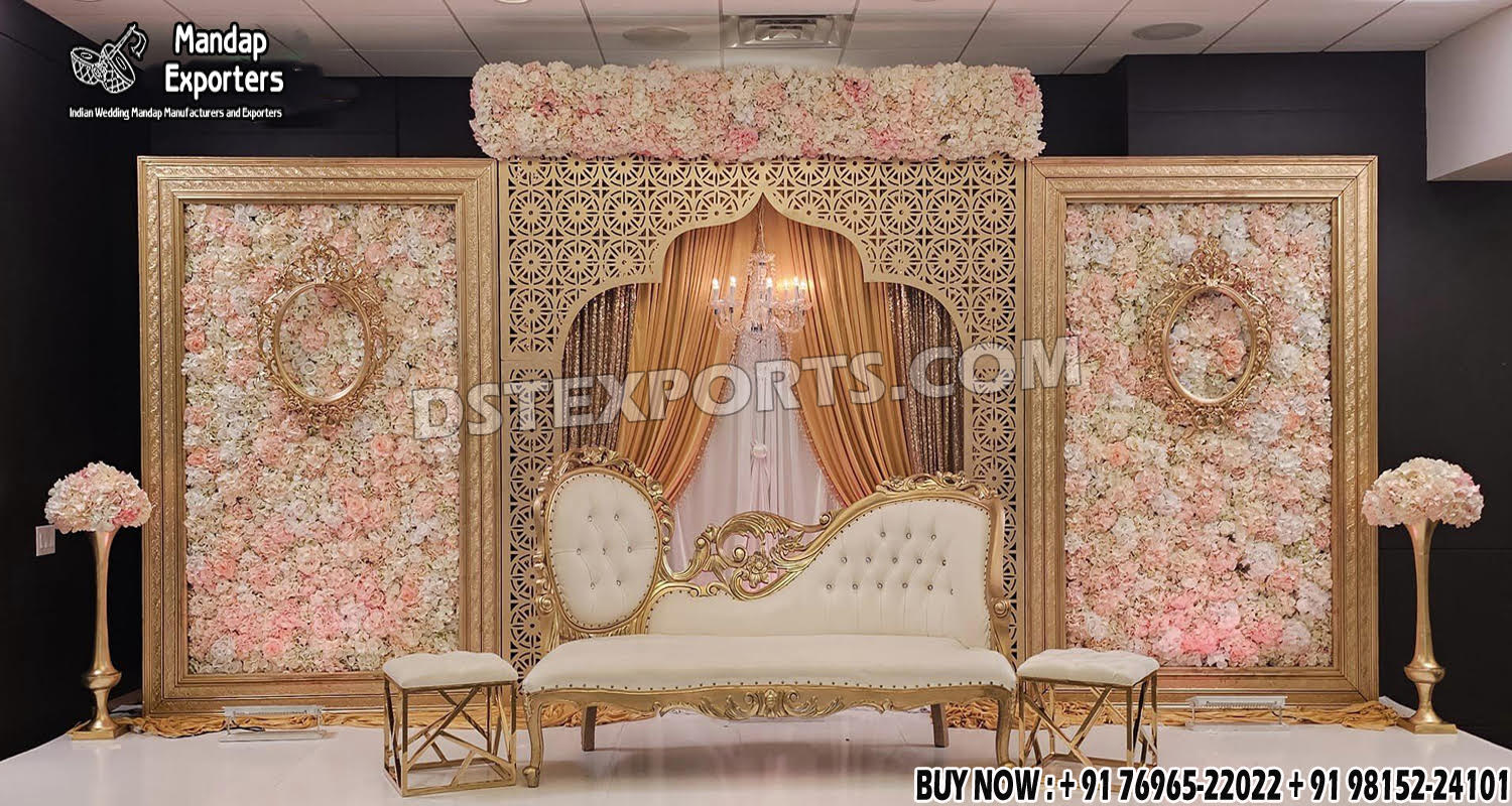 Wedding Mandaps Wedding Stages Wedding Furniture Horse Drawn Carriages Fiber Decoration Items Mehndi Sangeet and Haldi decor props