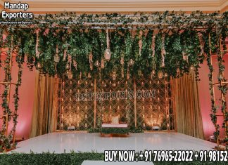 Astonishing Wedding Metal Truss For Stage Wedding Mandaps Wedding Stages Wedding Furniture Horse Drawn Carriages Fiber Decoration Items Mehndi Sangeet and Haldi decor props