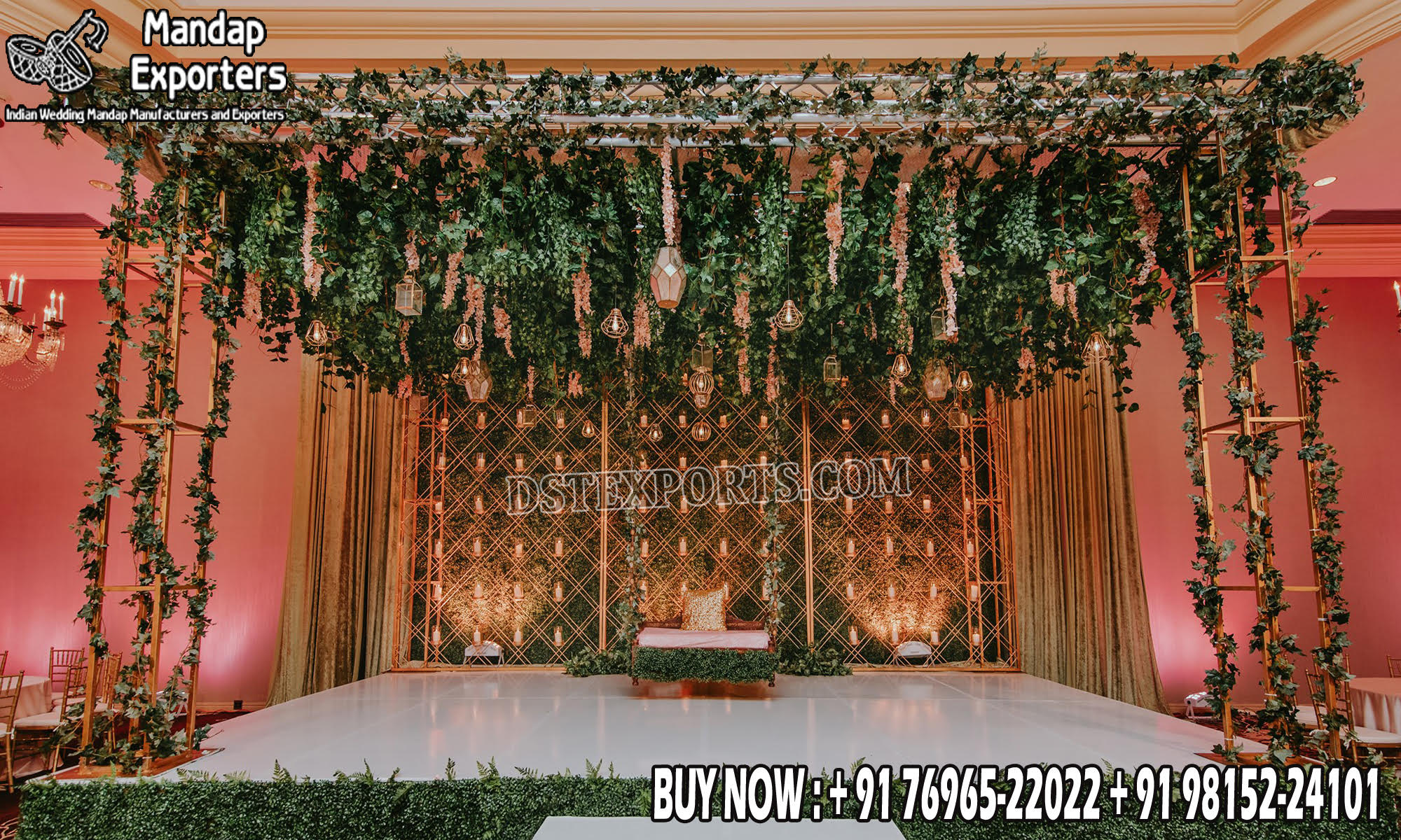 Wedding Mandaps Wedding Stages Wedding Furniture Horse Drawn Carriages Fiber Decoration Items Mehndi Sangeet and Haldi decor props