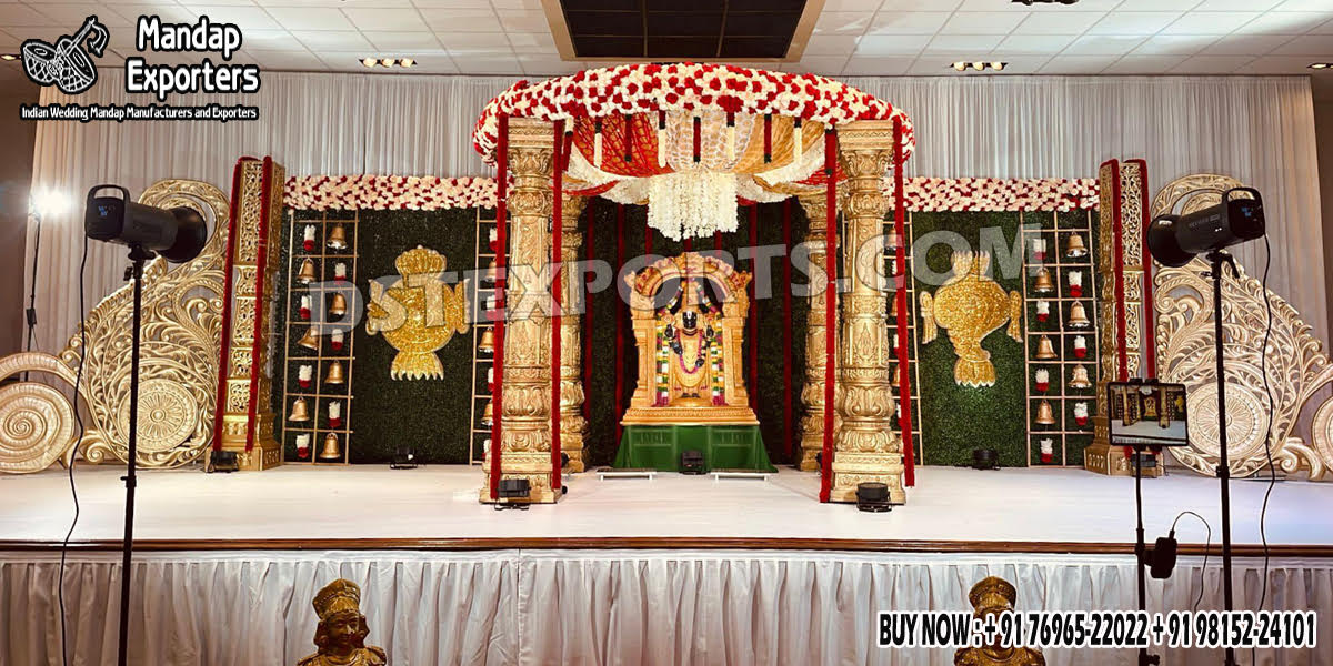 we are manufacturer and exporters of all types pof wedding product like - wedding mandap , crystal mandaps ,metal mandaps, stages , wedding frames/panels, wedding sofa set, bride groom chairs, mandap chairs ,punjabi culture statues , wedding swings , horse drawn carriages ,backdrop curtain etc.