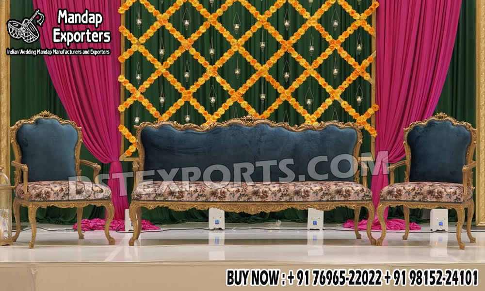 Wedding Mandaps Wedding Stages Wedding Furniture Horse Drawn Carriages Fiber Decoration Items Mehndi Sangeet and Haldi decor props