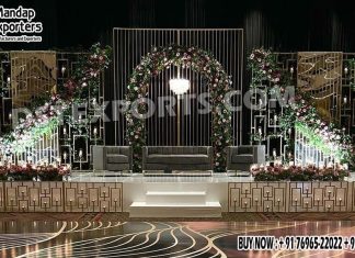 Modern Wedding Decor Backdrop Candle Walls & Stands