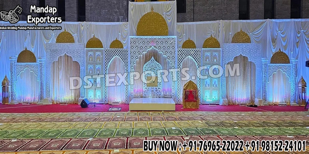 Wedding Mandaps Wedding Stages Wedding Furniture Horse Drawn Carriages Fiber Decoration Items Mehndi Sangeet and Haldi decor props