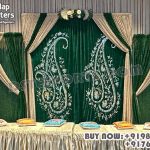 Pakistani Wedding Decor Hand Embroidered Backdrops