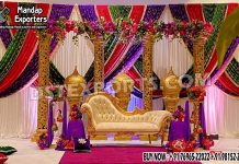 Pakistani Wedding Henna Party Stage Decor we are manufacturer and exporters of all types of wedding product like - wedding mandap , crystal mandaps ,metal mandaps, wooden mandaps , stages , wedding frames/panels, wedding sofa set, bride groom chairs, mandap chairs ,punjabi culture statues , wedding swings , horse drawn carriages ,backdrop curtain etc.